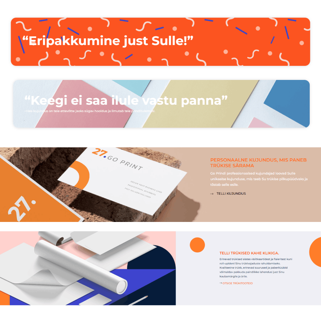 GoPrint_Web_visual GoPrint Web UI design visuals
