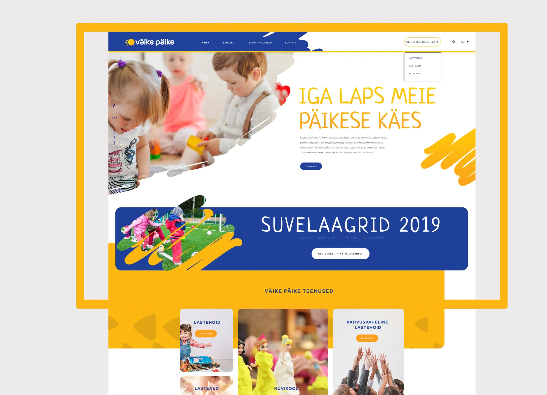 Vaikepaike_Web_UI_1 Mynteq visual graphics design