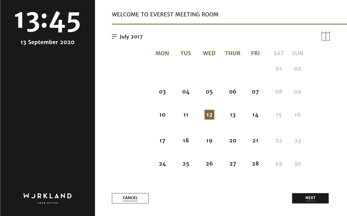 Workland_app_ui_design_calendar Workland App UI Design Book Calendar